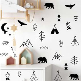 img 3 attached to Woodland Animals Stickers Mountains Bedrooms