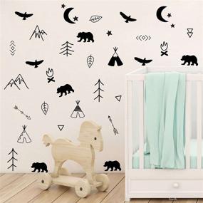 img 2 attached to Woodland Animals Stickers Mountains Bedrooms