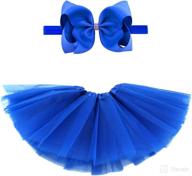 🎀 bgfks 5-layered toddlers tulle tutu skirt with headband for baby girls 0-36 months – adorable and stylish toddler tutu set! логотип