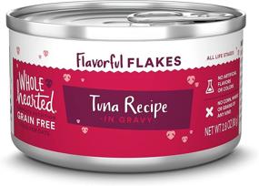 img 2 attached to 🐟 Petco Brand - WholeHearted Grain Free Tuna Recipe Flaked in Gravy Wet Cat Food, 2.8 oz., Case of 12, All Life Stages, 12 X 2.8 OZ