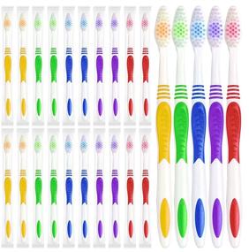 img 4 attached to 🪥 Convenient Individually Disposable Medium Soft Toothbrushes for Optimal Oral Care