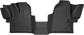 img 4 attached to 🚗 Husky Liners X-act Contour Series Front Floor Liners, Black, 53481, Ford Transit-150/250/350/HD, 2015-2021, 2-Piece Set