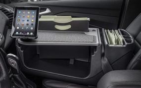 img 2 attached to Enhance Car Organization: AutoExec AUE20004 Efficiency FileMaster Car Desk with Grey Finish and Tablet Mount