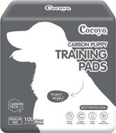 🐶 cocoyo dog training pads: carbon absorb urine odor, premium charcoal pee pads - 100 count, 22x22 inch logo