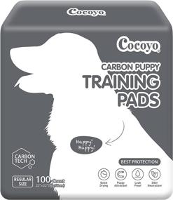 img 4 attached to 🐶 COCOYO Dog Training Pads: Carbon Absorb Urine Odor, Premium Charcoal Pee Pads - 100 Count, 22x22 inch