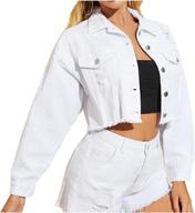 lifeshe cropped ripped distressed jacket women's clothing ~ coats, jackets & vests logo