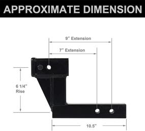 img 1 attached to REYSUN Towing Receiver Hitch Extension