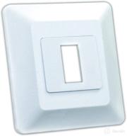 🔘 jr products 13605 single switch base and face plate - white logo