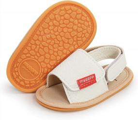 img 1 attached to Adorable Summer Shoes For Infant Boys And Girls - Soft Rubber Sole For Safe And Comfy Walking!