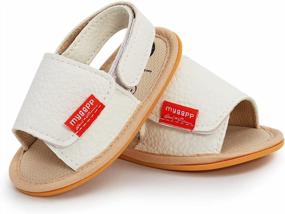 img 4 attached to Adorable Summer Shoes For Infant Boys And Girls - Soft Rubber Sole For Safe And Comfy Walking!