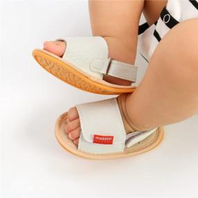 img 3 attached to Adorable Summer Shoes For Infant Boys And Girls - Soft Rubber Sole For Safe And Comfy Walking!