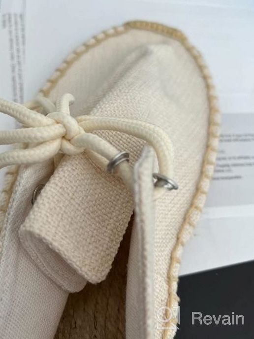 img 1 attached to Kentti Casual Canvas Espadrille Shoes review by Jason Martinez