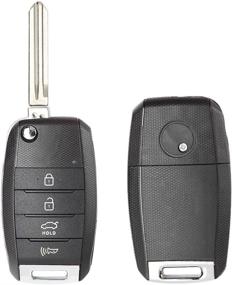 img 2 attached to 🔑 Beefunny Flip Folding Remote Car Key Fob FCC ID OSLOKA-870T for Kia Forte 2013-2016 (1) - Replacement Model OKA-870T