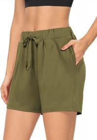 img 3 attached to Stay Comfortable And Stylish With LouKeith Women'S Summer Shorts With Pockets