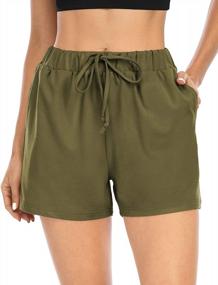 img 2 attached to Stay Comfortable And Stylish With LouKeith Women'S Summer Shorts With Pockets