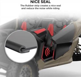 img 2 attached to Kemimoto X3 Aluminum Lower Half Door Inserts Panels For Can Am Maverick X3 Max 2017-2023