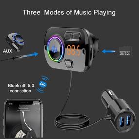 img 3 attached to 🚗 Enhance Your Driving Experience with the Gooinng Bluetooth FM Transmitter Car Bluetooth Radio Adapter