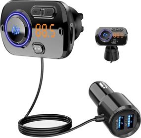 img 4 attached to 🚗 Enhance Your Driving Experience with the Gooinng Bluetooth FM Transmitter Car Bluetooth Radio Adapter