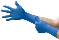 🧤 50-piece microflex sg-375-m safegrip extended cuff disposable latex gloves pack - m, blue logo