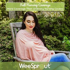 img 3 attached to WeeSprout 360° Nursing Cover - Ultimate Privacy & Comfort For Breastfeeding Moms - Multi-Functional Use For Car Seat, Shopping Cart & More!