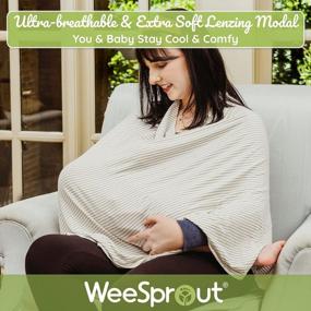 img 2 attached to WeeSprout 360° Nursing Cover - Ultimate Privacy & Comfort For Breastfeeding Moms - Multi-Functional Use For Car Seat, Shopping Cart & More!