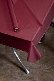img 1 attached to Burgundy Plastic Table Cover Banquet Roll - 40 Inch X 300 Feet.