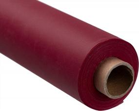 img 3 attached to Burgundy Plastic Table Cover Banquet Roll - 40 Inch X 300 Feet.