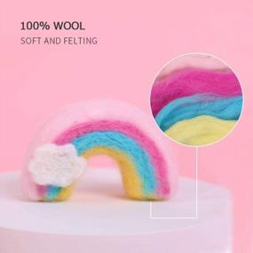 img 2 attached to 🐑 Get Started with Needle Felting: Beginner DIY Kit with Wool for Felting, 3 Cute Animals Sets and Step-by-Step Instructions - Perfect Arts and Crafts Project for Easy and Fun Family Time! Includes Unicorn, Alpaca, Rainbow - Needle Felting Starter