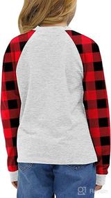 img 1 attached to 🎄 Christmas Shirts for Toddler Boys and Girls: Xmas Buffalo Plaid Trees T-Shirt, Christmas Graphic Tees, Holiday Tops