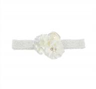 cute lace flower elastic headband baby care ~ hair care logo