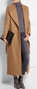 img 3 attached to Stay Sophisticated With CHARTOU Women'S Double Breasted Wool Blend Overcoat With Belt