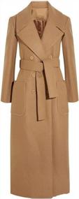 img 1 attached to Stay Sophisticated With CHARTOU Women'S Double Breasted Wool Blend Overcoat With Belt