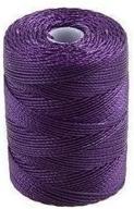 c lon bead cord purple spool logo