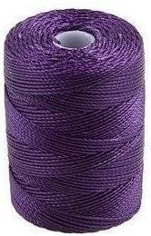 img 1 attached to C Lon Bead Cord Purple Spool