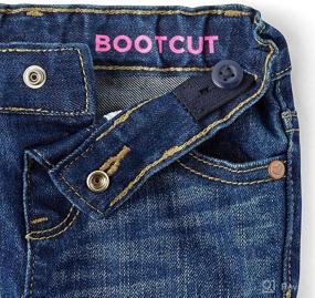 img 2 attached to 👖 The Children's Place Basic Bootcut Jeans for Single and Toddler Girls: Stylish and Comfortable Denim Bottoms!