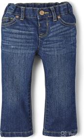 img 4 attached to 👖 The Children's Place Basic Bootcut Jeans for Single and Toddler Girls: Stylish and Comfortable Denim Bottoms!