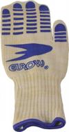 protect your hands with the nouvelle legende flame resistant long oven mitt with silicone logo