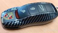 img 1 attached to Black Keyless Remote Key Case For Porsche Cayenne Panamera - Carmonmon Smart Protectors Plastic Cover Side Blades. review by Pradeep Dhimal