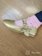 img 1 attached to Femizee Classic Wingtip Oxfords for Toddler Girls' School Uniform Shoes review by Sharon Hartmann