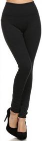 img 3 attached to Women'S Thick Winter Fleece Leggings - High Waist, Full Length & Seamless From USBingoshop