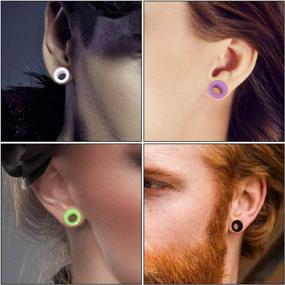img 2 attached to 2G-1" Silicone Ear Skin Gauges Plugs Longbeauty 20Pcs Tunnels Kit Expander Stretching Set