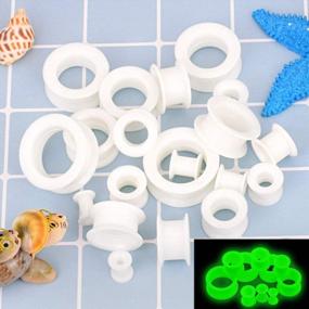 img 3 attached to 2G-1" Silicone Ear Skin Gauges Plugs Longbeauty 20Pcs Tunnels Kit Expander Stretching Set