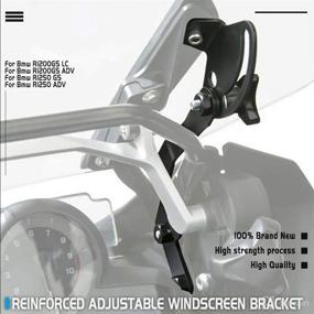 img 3 attached to 🛡️ Enhance Your BMW R1200GS/R1250GS Windscreen Stability with Adjustable Reinforcement Windshield Bracket Mount - 2013-2021 Adventure Accessory Kit