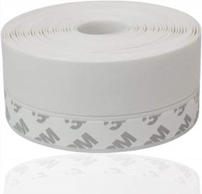 img 4 attached to White Self-Adhesive Tape For Weatherproofing Doors And Windows - 16Ft X 1.77In (45Mm) - Includes Weather Stripping And Silicone Seal Strip For Draft Stopping And Shower Glass Protection
