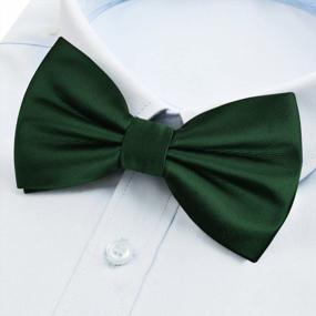 img 3 attached to 🎩 Adjustable Green Pre-Tied Formal Tuxedo