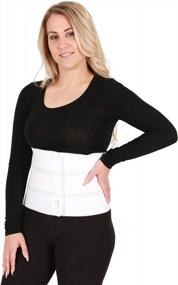 img 4 attached to AltroCare 3 Panel Postpartum & Surgery Abdominal Binder/Belly Band - Size L/XL (45" To 60") - Made In USA