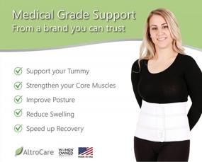 img 3 attached to AltroCare 3 Panel Postpartum & Surgery Abdominal Binder/Belly Band - Size L/XL (45" To 60") - Made In USA