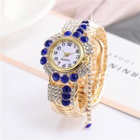 img 3 attached to Women'S Quartz Watches Alloy Steel Tassel Bracelet Fashion Bangle Wristwatch Gift For Her