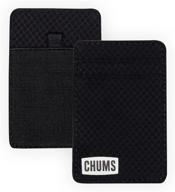 chums daily wallet – compact cash and credit card holder (black) logo