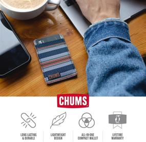 img 1 attached to Chums Daily Wallet – Compact Cash And Credit Card Holder (Black)